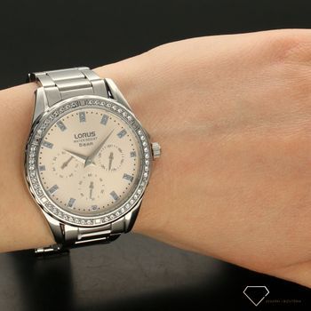 Klasyczny zegarek damski z koperta dookoła, której znajdują się cyrkonię. Elegancki zegarek damski. Idealny pomysł na prezent. Grawer gratis! Zapraszamy! (1).jpg