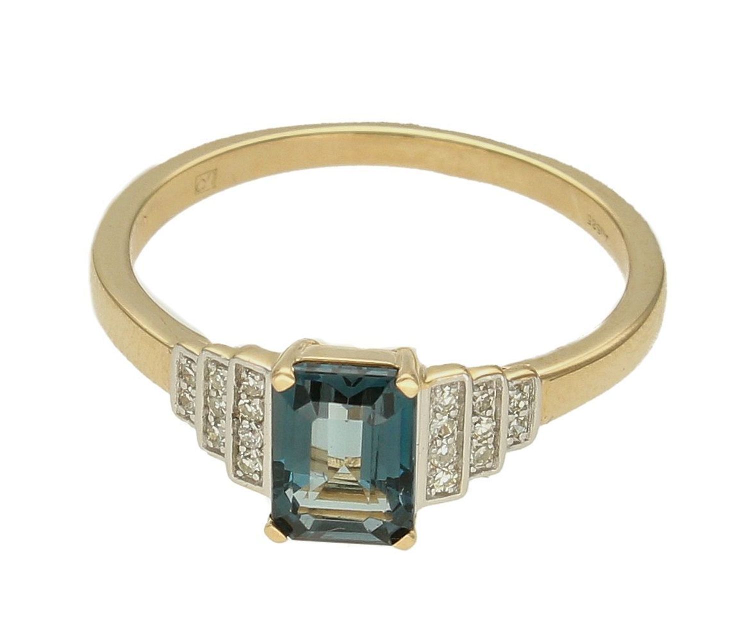 Pierścionek złoty Topaz London Blue i Diamenty 585 rozmiar 15 (4).jpg