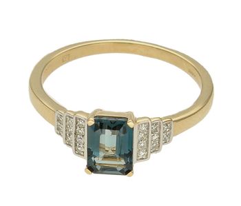 Pierścionek złoty Topaz London Blue i Diamenty 585 rozmiar 15 (4).jpg