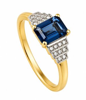 Złoty pierścionek 585 z topazem London Blue i diamentami RR43313LBTY – rozmiar 15cz.jpg