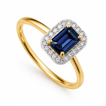 Damski pierścionek złoty 585 Prostokątna markiza z Topazem i Diamentami 0,11 ct RR46085LBTY Au.jpg