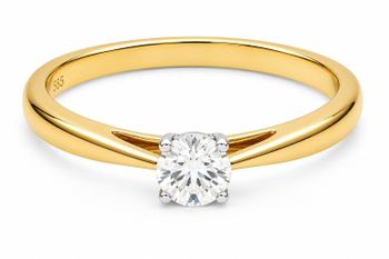 Pierścionek złoty z dużym Diamentem, damski pierścionek z dużym pięknym 0,30 ct Diamentem rozmiar 14.,.jpg
