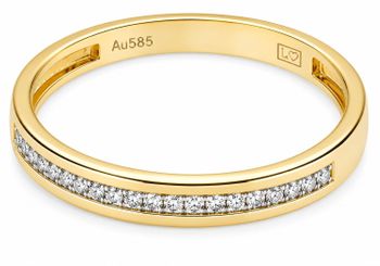Złoty pierścionek obrączkowy 585 z 19 diamentami 0,07 ct RR55662Y.jpg