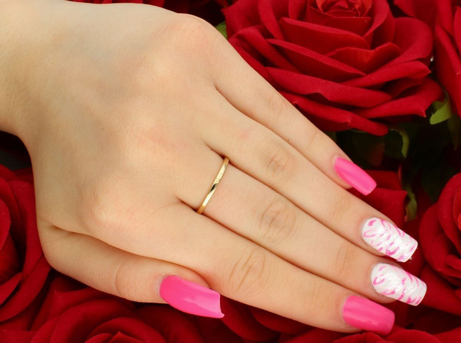 Złoty pierścionek z diamentem 0,05ct GHSI – RR602Y, próba 585, rozmiar 14.jpg