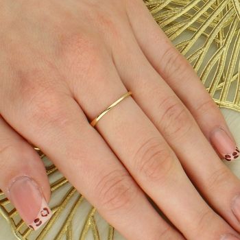 Złoty Pierścionek z Diamentem „Owinięty Diament”  Złoto 585  0,04 ct tył.jpg