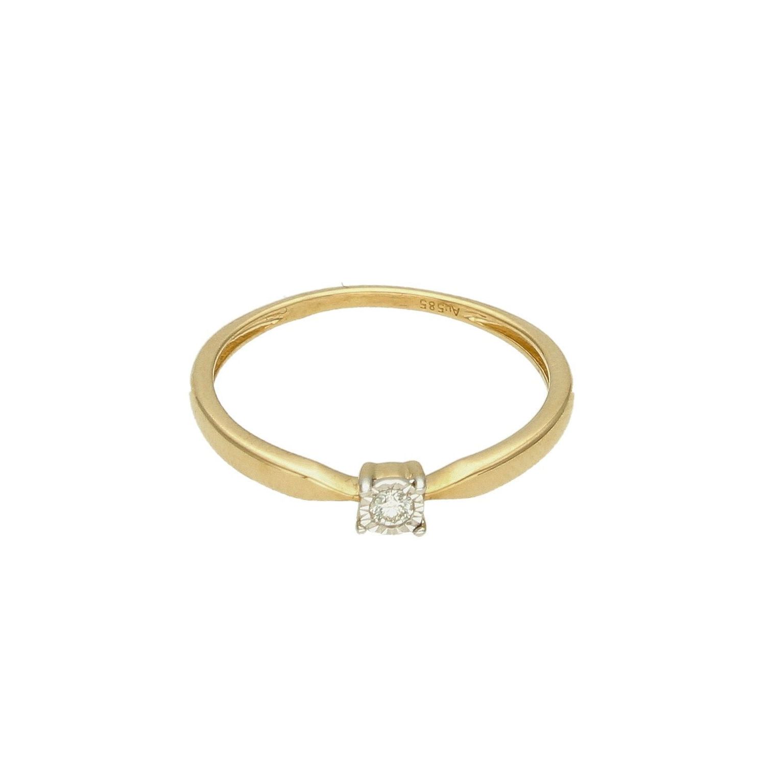 Pierścionek z Diamentem  Subtelna Iskierka  585 DIAMENT  RR662Y13 (1).jpg