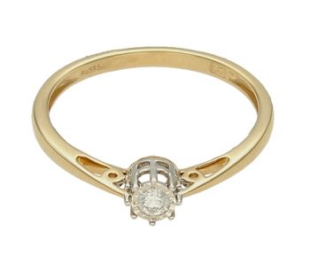 Pierścionek złoty zaręczynowy Diament 585 rozmiar 17 (4).jpg
