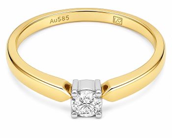 Złoty pierścionek 585 z brylantem 0,09 ct GHSI RR774Yd (1).jpg