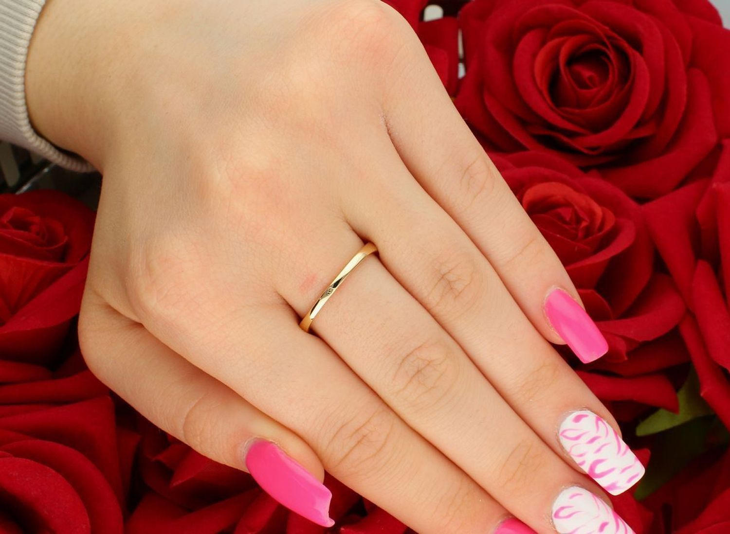 Złoty pierścionek z diamentem 0,20ct GHSI – RR812Y, rozmiar 18, próba 585 Au.jpg