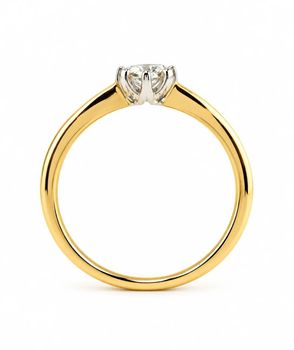 Złoty pierścionek z diamentem 0,15 ct – złoto próby 585, rozmiar 13 GHSI 0,15ct1 (3).jpg