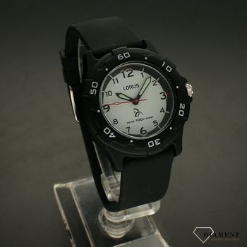 Zegarek dziecięcy Lorus Sport naczarnym pasku silikonowym z edycji specjalnej Novak Djokovic Foundation RRX27GX9  (1).jpg