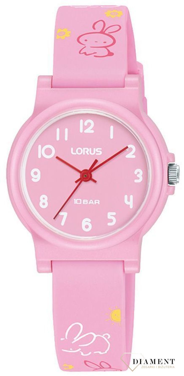 Zegarek dla dziewczynki Lorus różowe króliczki RRX41JX9. Dziecięcy zegarek. Zegarek dla dziewczynki. Zegarek dla dziecka z cyferkami. Zegarek na prezent dla dziewczynki..jpg