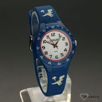 Zegarek dla chłopca Lorus 'Niebieski pasek z dinozaurami' RRX49GX9 ✅ Model składa się z niebieskiej koperty wykonanej z tworzywa  (3).jpg