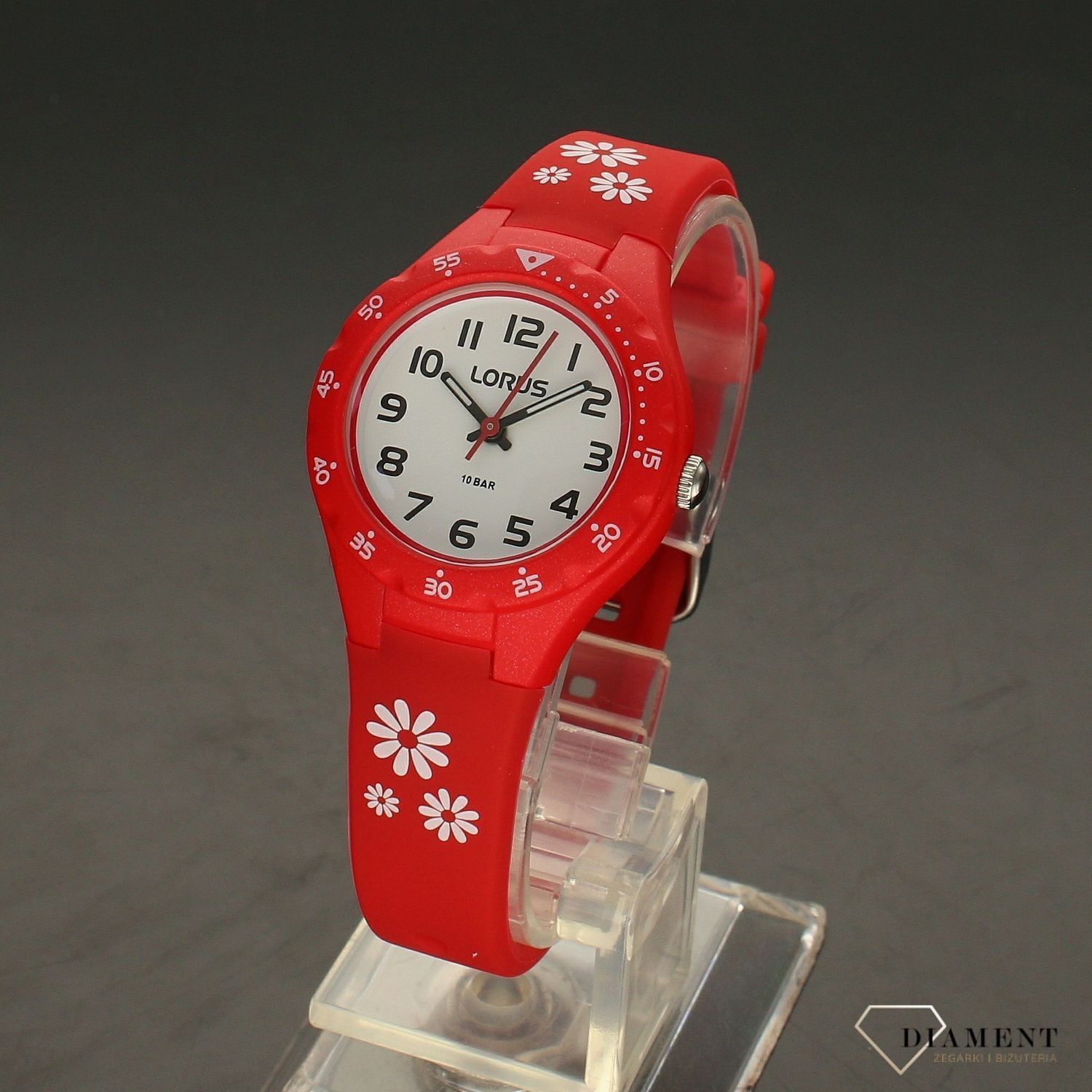 Zegarek dla dziewczynki czerwony Lorus RRX57GX9.jpg
