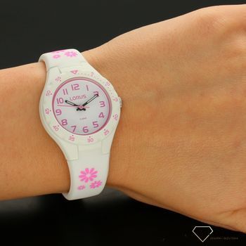 Zegarek dla dziewczynki biały Lorus 'Łąka kwiatowa' RRX59GX9 (5).jpg