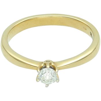 Złoty pierścionek zaręczynowy 585 z brylantem 0,25 ct – klasyczna elegancja Au.jpg