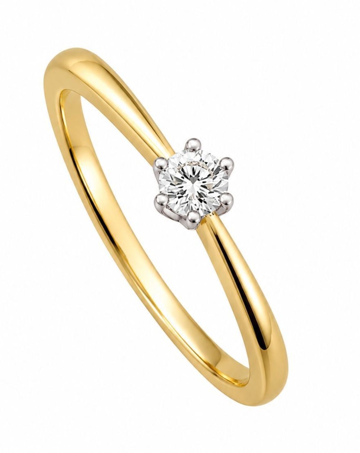 Złoty pierścionek zaręczynowy 585 z brylantem 0,25 ct – klasyczna elegancjacza.jpg