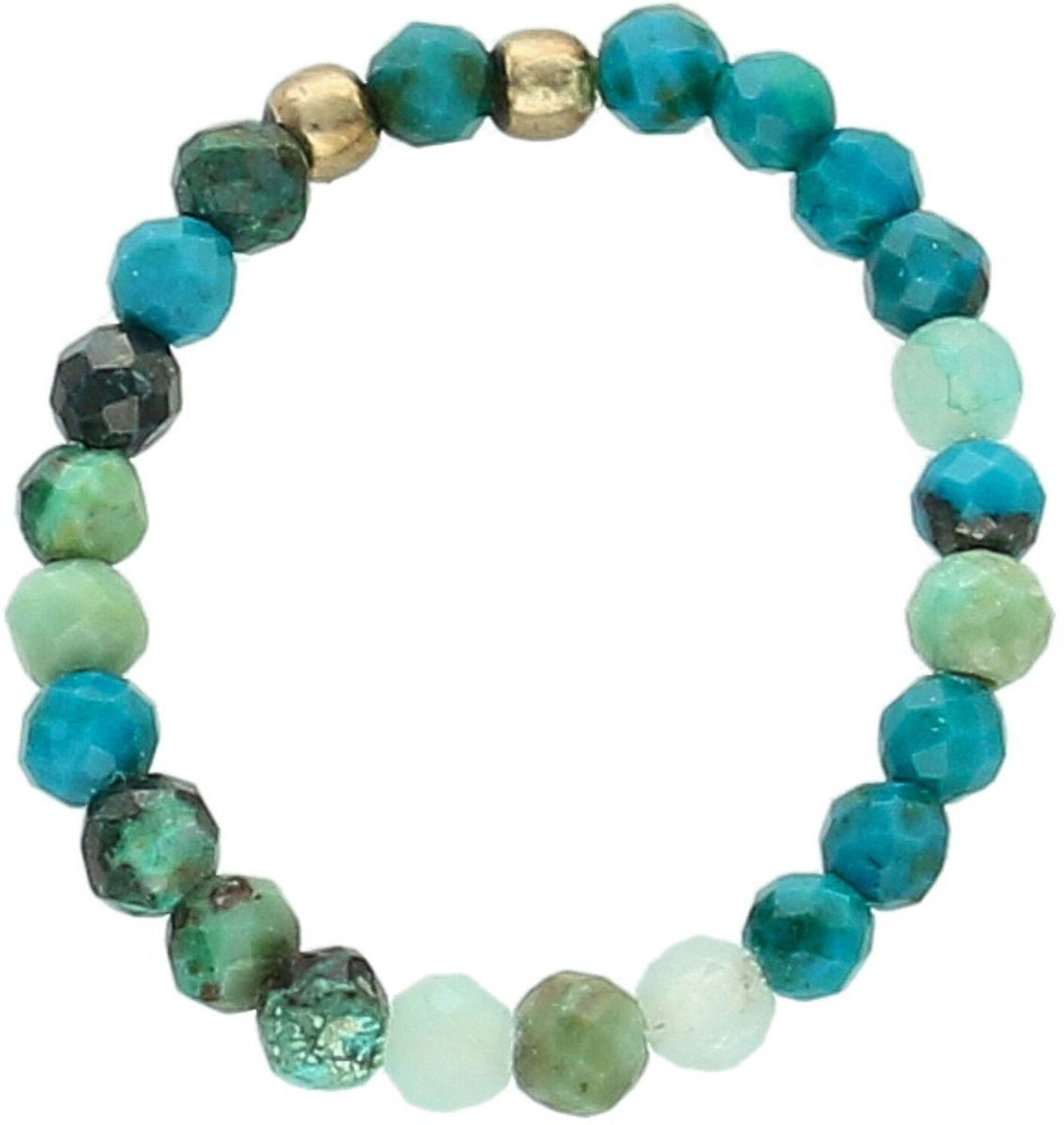 Pierścionek damski RS3014v31 wykonany ze srebra 925 pozłacanego z naturalnym apatytami. Rozmiar 12, wykonany na gumce, lekki i elegancki. Idealny do codziennych i 1.jpg