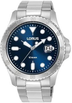 Zegarek męski Lorus RS967DX9 Classic – niebieska tarcza, stalowa bransoleta.jpg