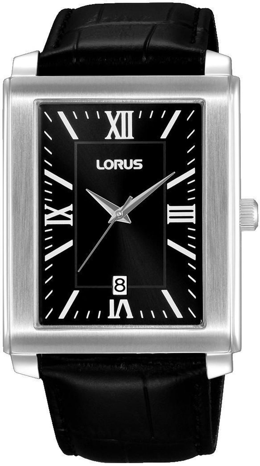 Zegarek męski Lorus RS989DX9 prostokątny  elegancki czarny pasek.jpg