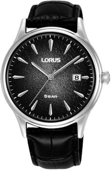 Zegarek męski Lorus Classic RS993DX9 kwarcowy z czarną tarczą i skórzanym paskiem (1).jpg