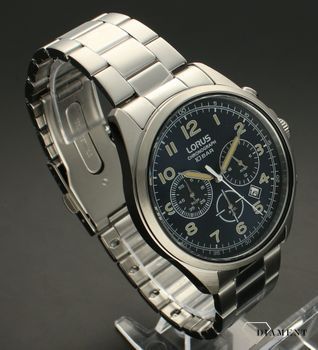 Zegarek Zegarek męski Lorus Chronograph RT305KX9. Zegarek męski sportowy. Zegarek męski z wodoszczelnością 100 metrów. Zegarek męski z chronografem. Zegarek męski Lorus na bransolecie. Zegarek męski idealny na prezent.  (2).jpg