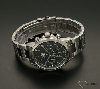 Zegarek męski Lorus Chronograph RT313KX9. Zegarek męski sportowy. Zegarek męski z wodoszczelnością 100 metrów. Zegarek męski z chronografem. Zegarek męski Lorus na bransolecie. Zegarek męski idealny na prezent.  (1).jpg