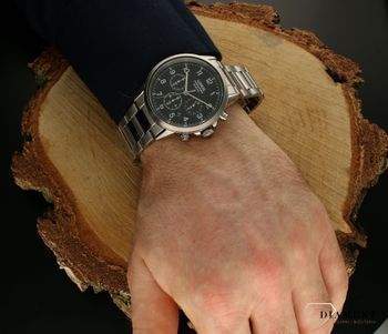 Zegarek męski Lorus Chronograph RT313KX9. Zegarek męski sportowy. Zegarek męski z wodoszczelnością 100 metrów. Zegarek męski z chronografem. Zegarek męski Lorus na bransolecie. Zegarek męski idealny na prezent.  (3).jpg