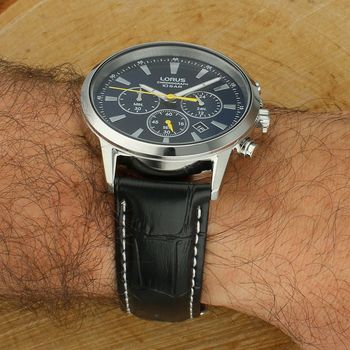 Lorus RT317LX9 zegarek męski sportowy z chronografem i grawerem gratis black.jpg