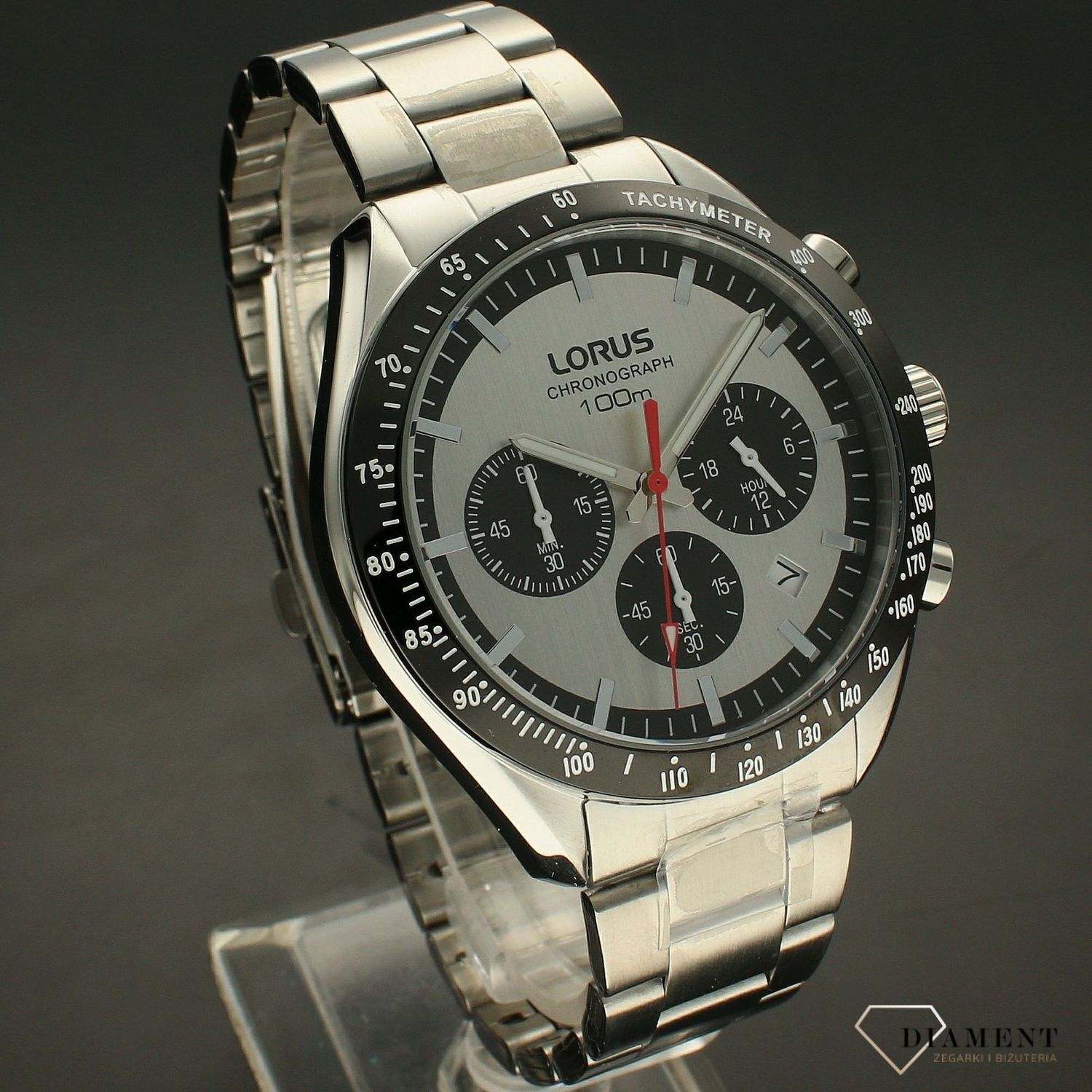 Męski zegarek na bransolecie z chronografem Lorus Chronograph RT333HX9.jpg