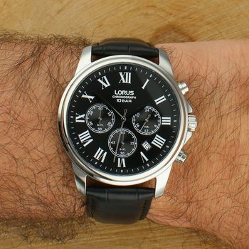 Zegarek męski Lorus RT341LX9 Classic Chronograph skórzany pasek (2).jpg
