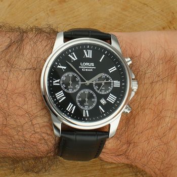 Zegarek męski Lorus RT341LX9 Classic Chronograph skórzany pasek (3).jpg