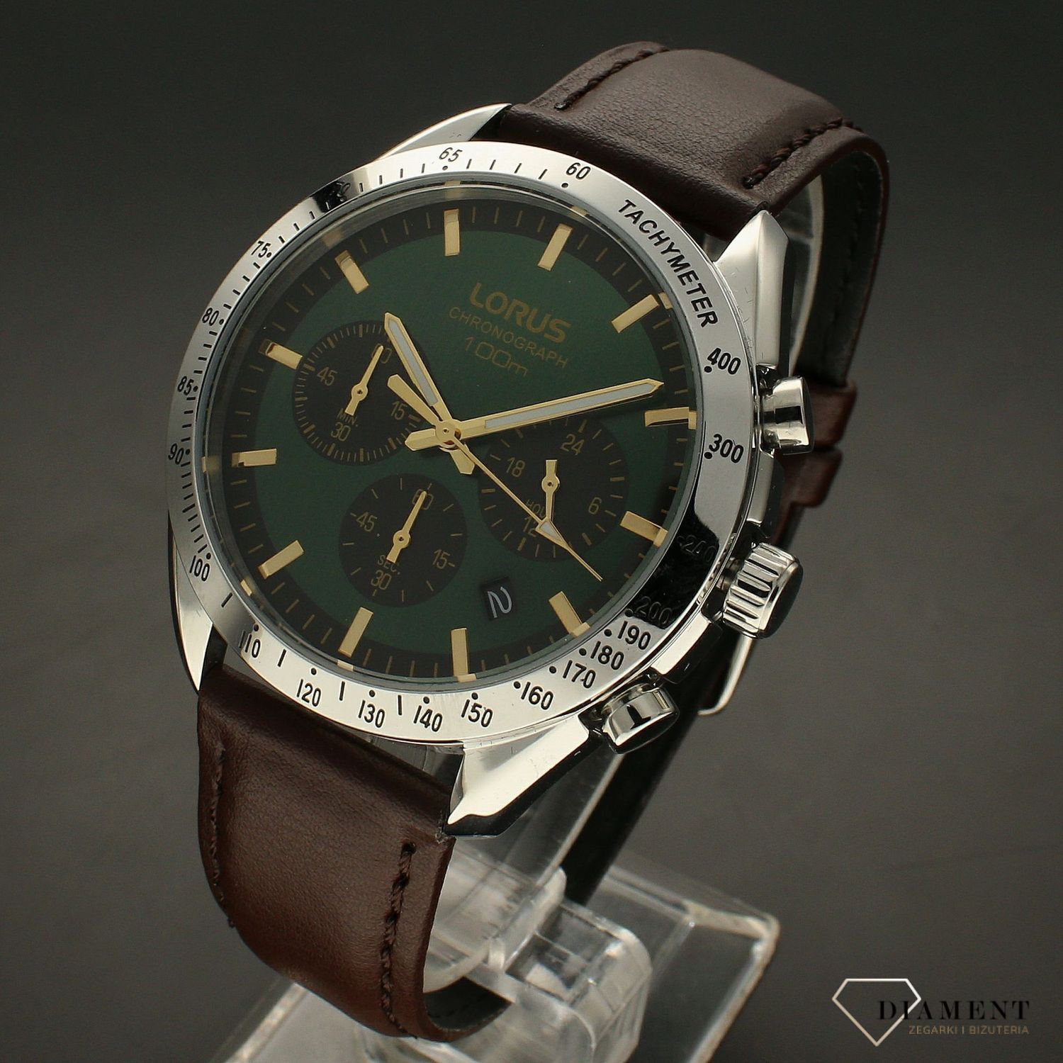 Zegarek męski na pasku Lorus 'Elegancki chronograf' RT375HX9 ✓ Zegarek z grawerem.jpg