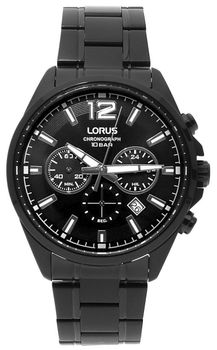 Zegarek męski na czarnej bransolecie Lorus RT379JX9. . Bransoleta w kolorze czarny, podkreśla sportowy charakter zegarka, świetnie nadaję się do użytkowania w wodzie.Bardzo wysoka wodoszczelność na poziomie 100m pozwala na.jpg