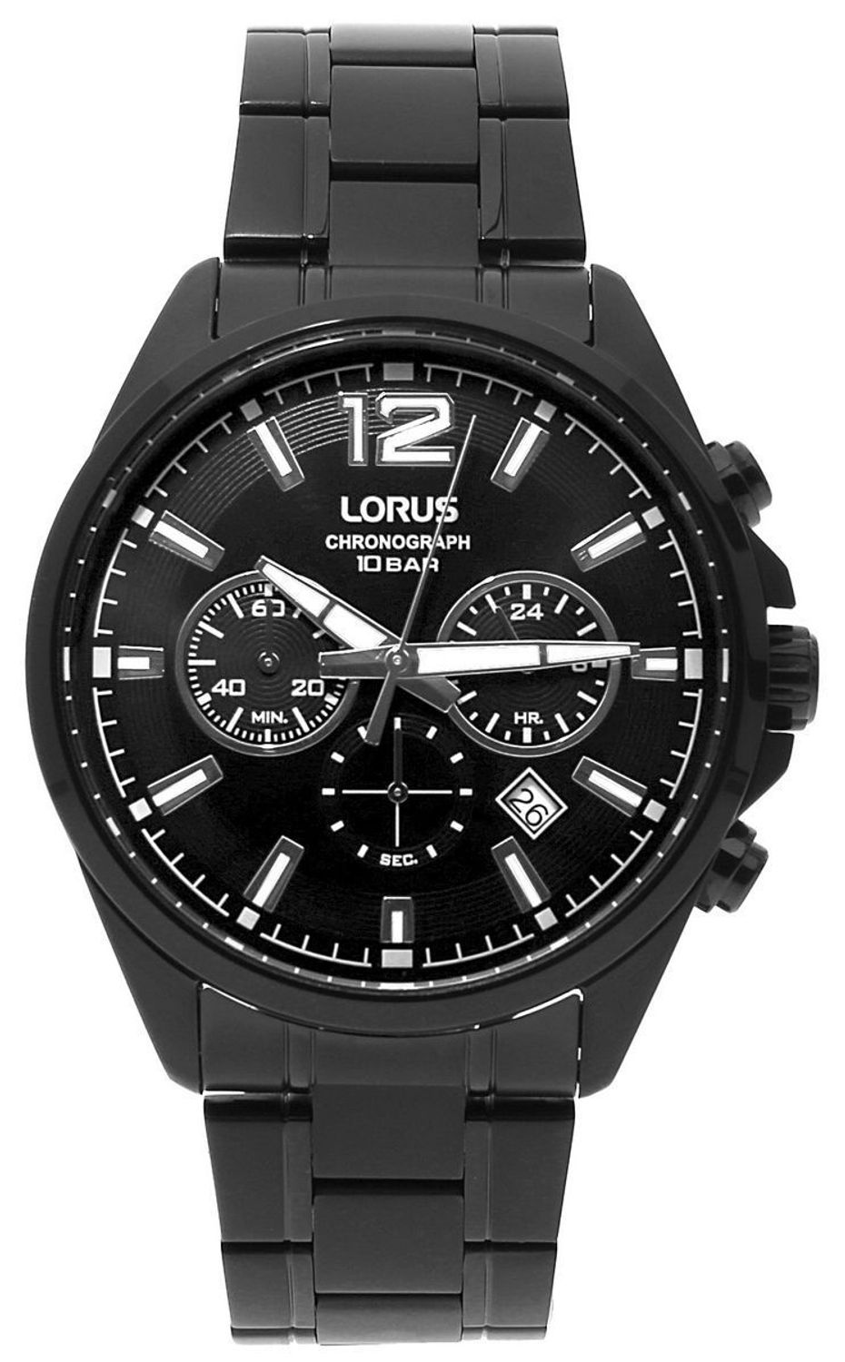 Zegarek męski na czarnej bransolecie Lorus RT379JX9. . Bransoleta w kolorze czarny, podkreśla sportowy charakter zegarka, świetnie nadaję się do użytkowania w wodzie.Bardzo wysoka wodoszczelność na poziomie 100m pozwala na.jpg