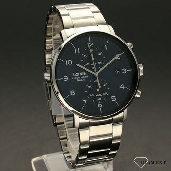 Zegarek męski na bransolecie z niebieską tarczą Lorus RW401AX9 (1).jpg