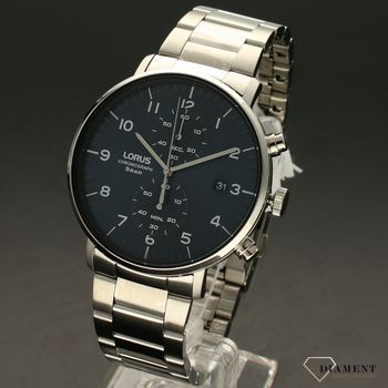 Zegarek męski na bransolecie z niebieską tarczą Lorus RW401AX9 (2).jpg