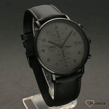 Zegarek męski ⌚ Lorus RW405AX9 na czarnym pasku z czarną kopertą i ciemnym szkłem. Elegancki zegarek na każdą okazję. Doskonały pomysł na prezent 🎁 (1).jpg