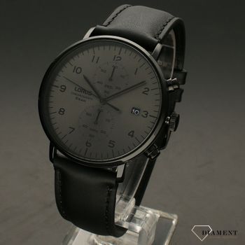 Zegarek męski ⌚ Lorus RW405AX9 na czarnym pasku z czarną kopertą i ciemnym szkłem. Elegancki zegarek na każdą okazję. Doskonały pomysł na prezent 🎁 (2).jpg