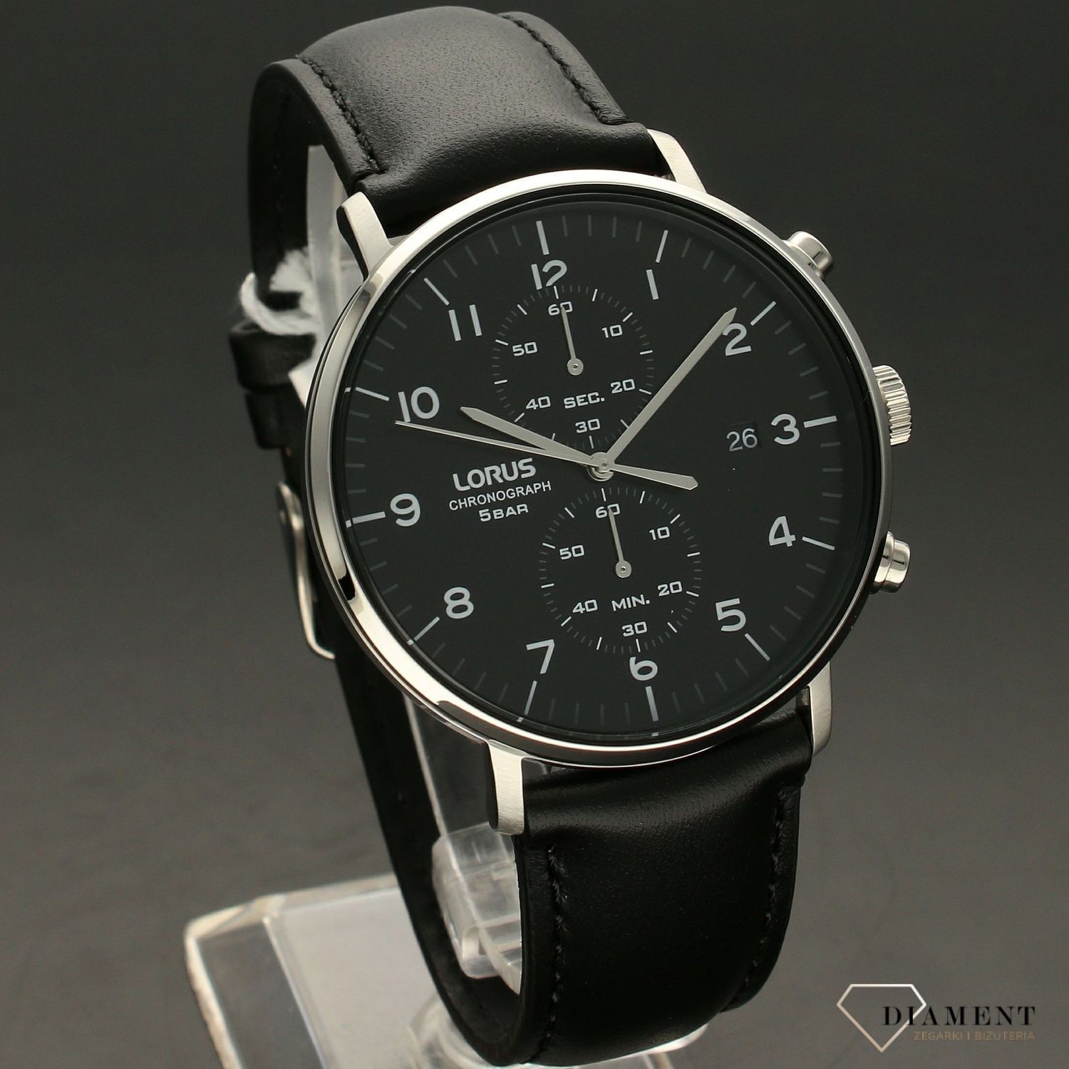 Zegarek męski na czarnym pasku LORUS RW409AX9.jpg