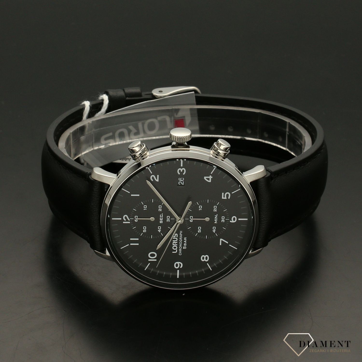 Zegarek męski na czarnym pasku LORUS RW409AX9.jpg