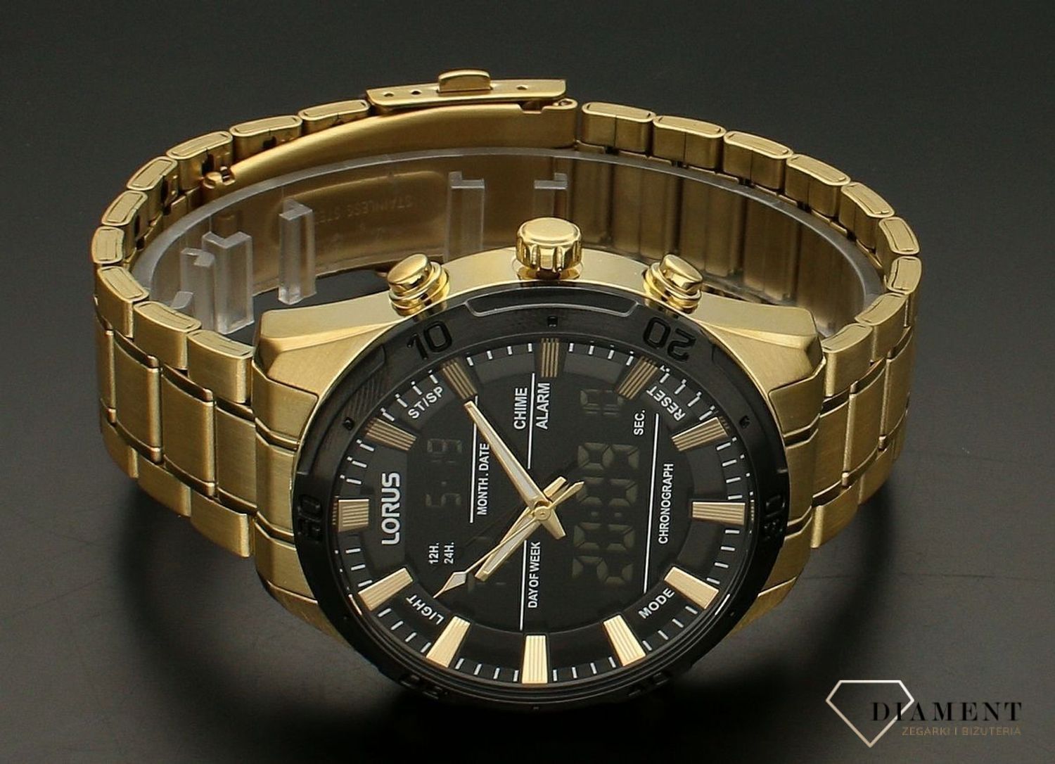 Zegarek męski na złotej bransolecie Lorus RW646AX9.webp
