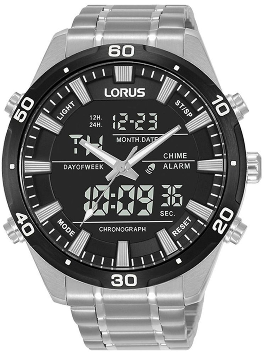 Zegarek męski Lorus RW649AX9 Chronograph – czarna tarcza, Day Date, Alarm, 100M.jpg