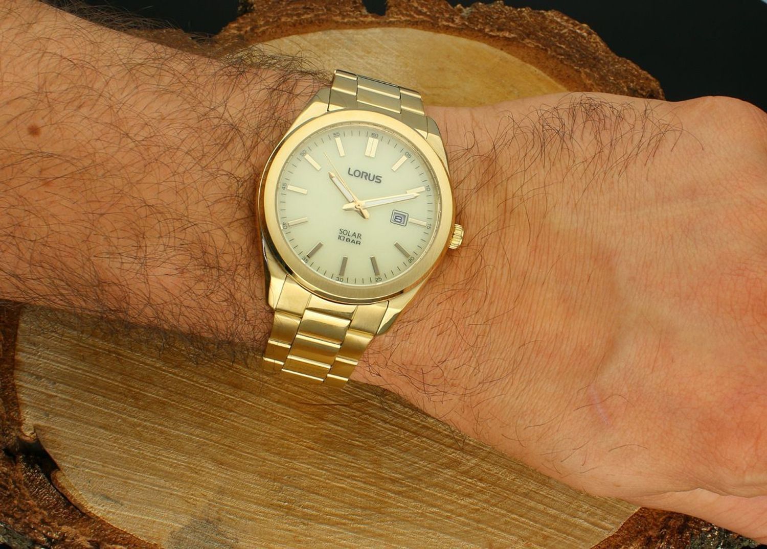 Zegarek męski Lorus RX356AX9 złoty – solarny, wodoszczelny, stal szlachetna 316L.jpg