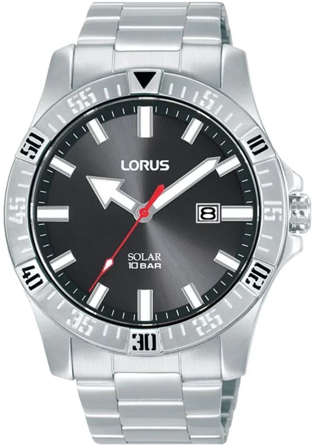 Zegarek męski  LORUS  na bransolecie SOLAR RX377AX9.jpg