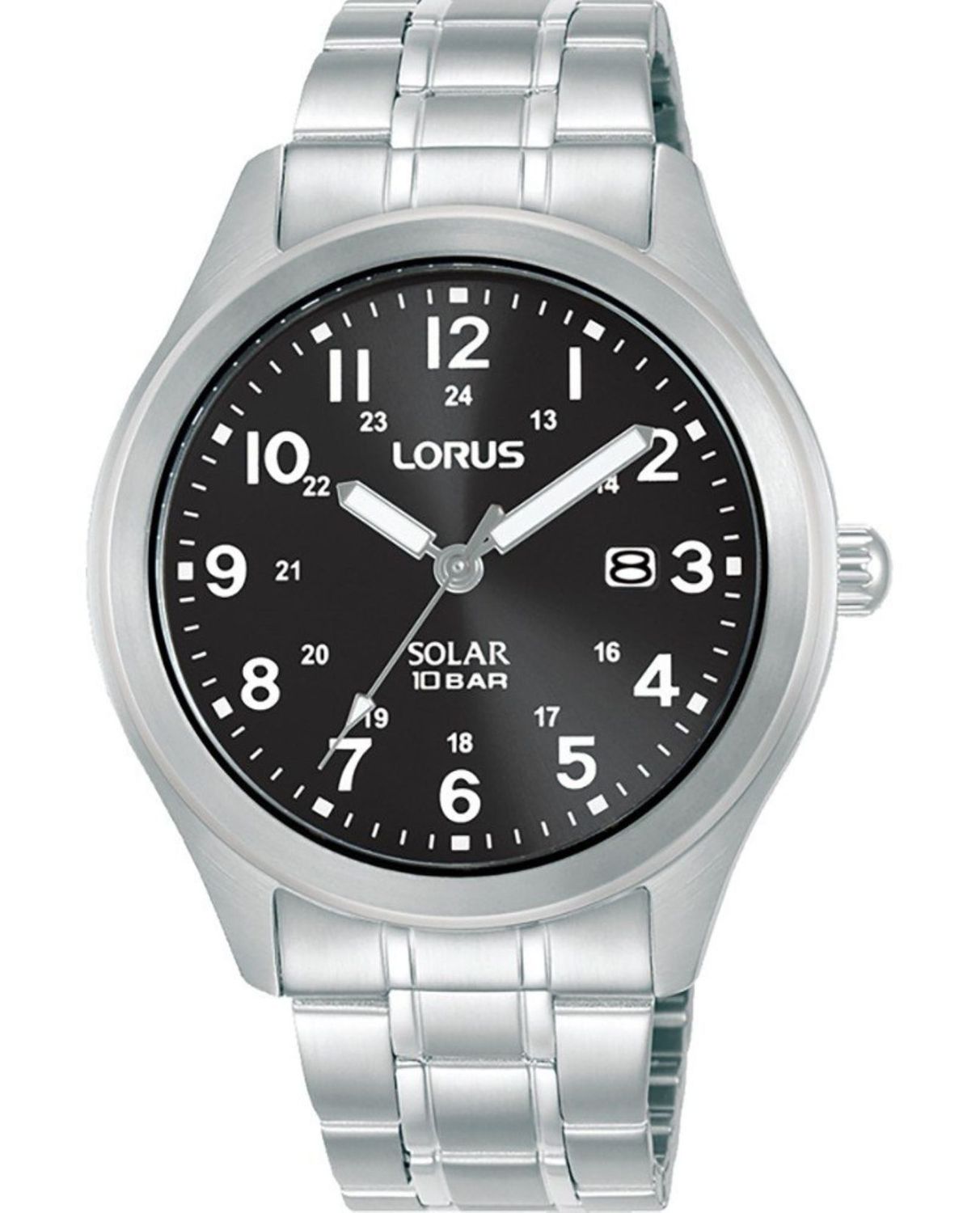 Lorus RX385AX9 – Męski zegarek solarny 100 m, stalowa bransoleta.jpg