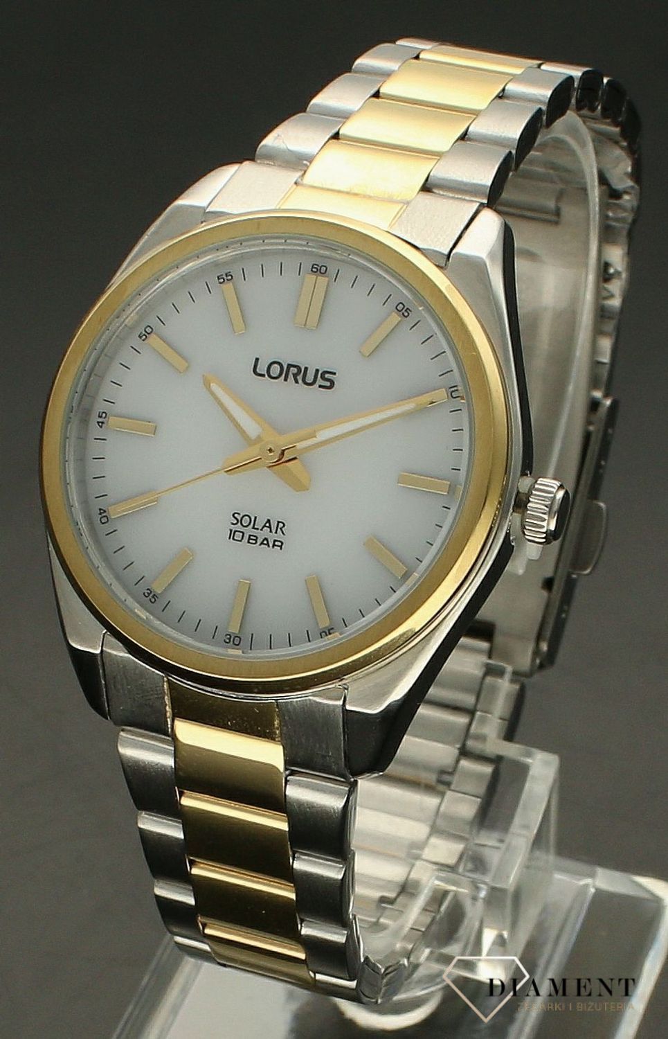 Zegarek damski na bransolecie z pozłacanymi elementami Lorus z białą tarczą RY514AX9 i szkłem mineralnym. ✓ Autoryzowany sklep✓ Kurier Gratis 24h✓ Gwarancja najniższej ceny✓ Grawer 0zł✓Zwrot 30 dni✓Negocjacje ➤Zapraszamy!.webp