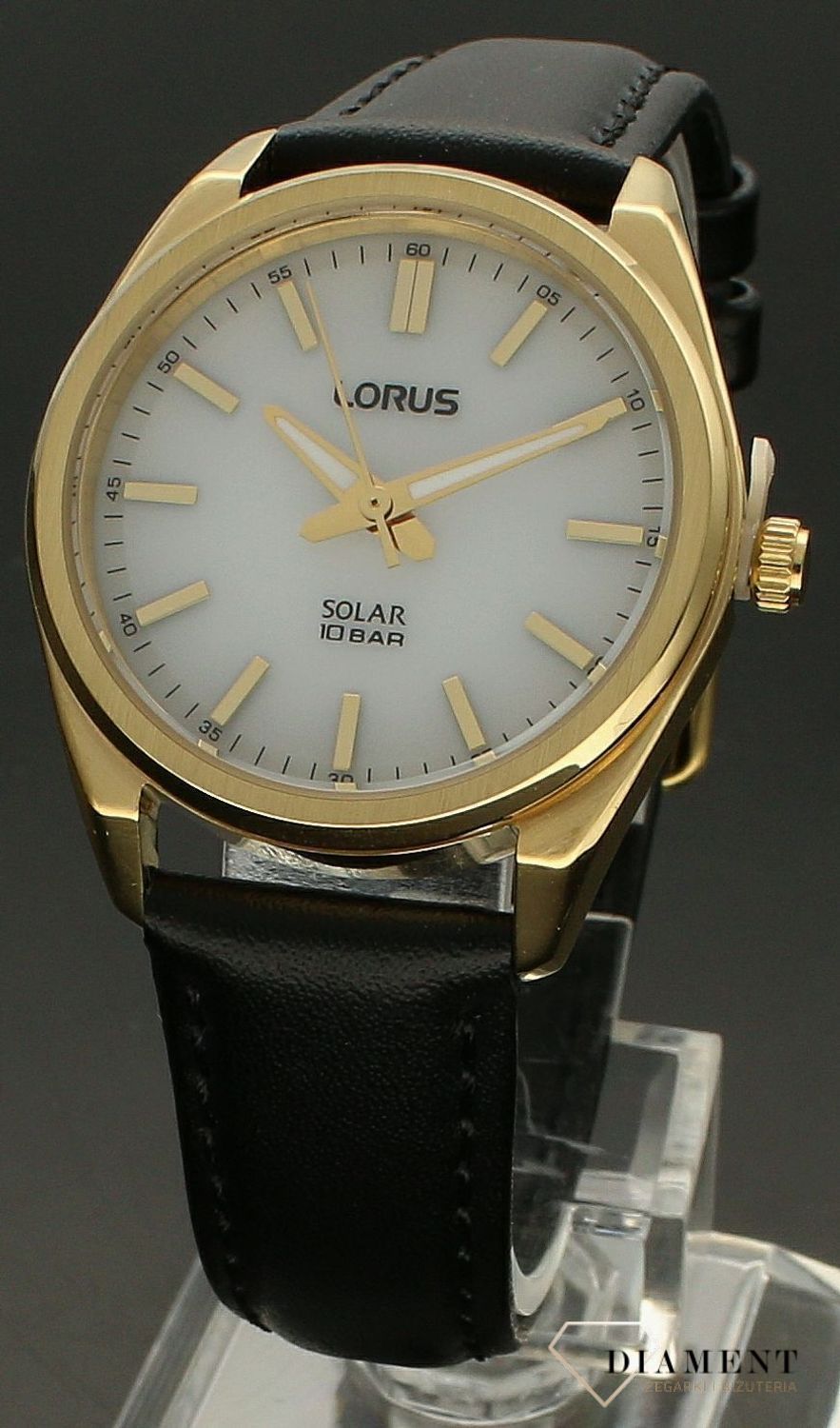 Zegarek damski solar na skórzanym pasku Loru. Zegarek damski na bransolecie z pozłacanymi elementami Lorus z białą tarczą RY518AX i szkłem mineralnym. Autoryzowany sklep Kurier Gratis 24h Gwarancja najniższej ceny Grawer 0złZwrot 30 dni Negocjacje.jpg