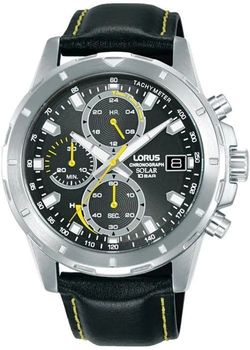 Zegarek męski Lorus RZ609AX9 Chronograph Solar na pasku skórzanym.jpg