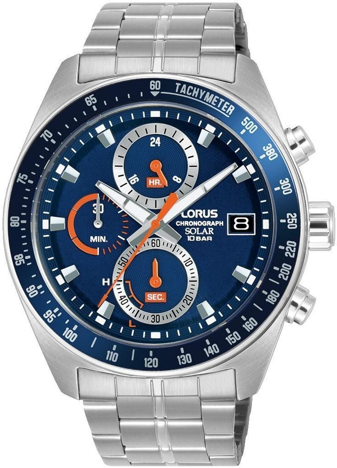 Lorus RZ617AX-9 – zegarek męski na bransolecie  Niebieska tarcza.jpg